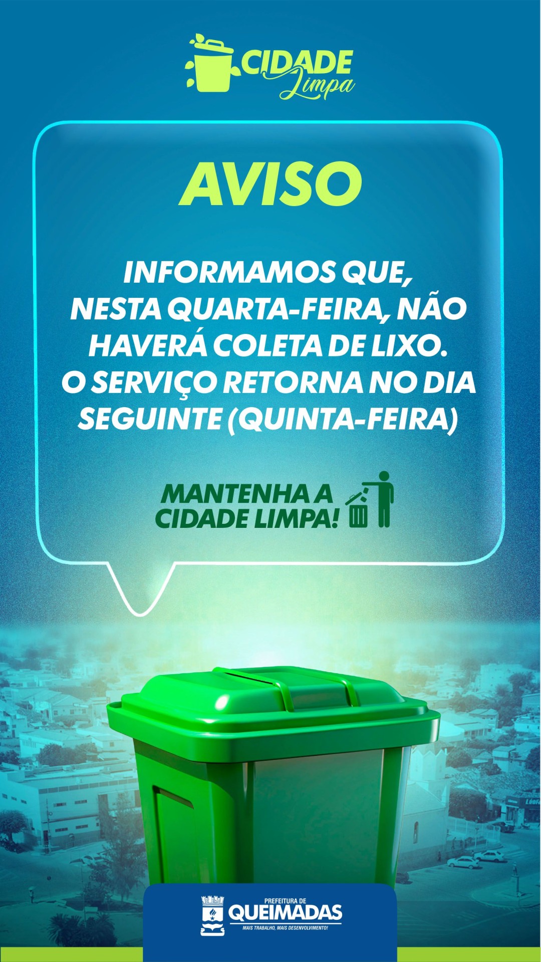 INFORMATIVO DO DEPARTAMENTO DE LIMPEZA PÚBLICA