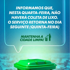 INFORMATIVO DO DEPARTAMENTO DE LIMPEZA PÚBLICA